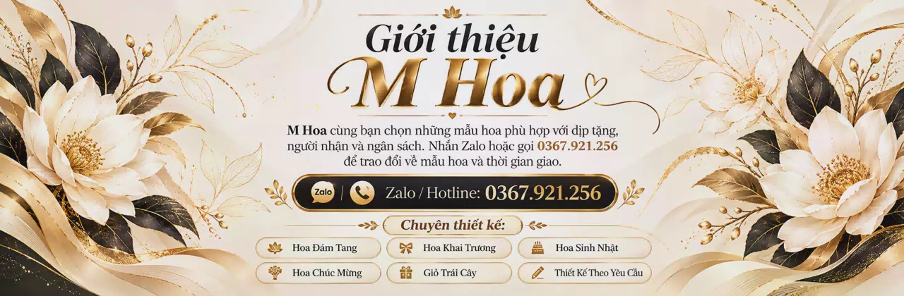 Ảnh bìa Shop hoa tươi Phường Thạnh Mỹ Tây Hồ Chí Minh - Một món hoa, nhiều điều muốn nói